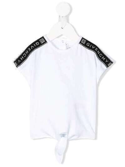 Givenchy Kids футболка без рукавов в полоску с логотипом H0512310B