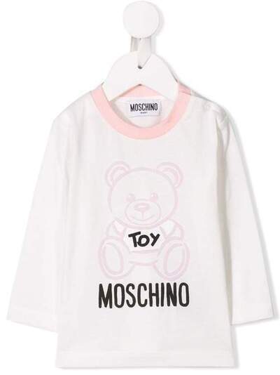 Moschino Kids футболка с логотипом MQM01VLAA10