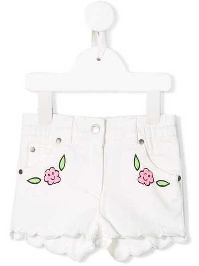 Stella McCartney Kids джинсовые шорты с цветочным принтом 589712SOKG0