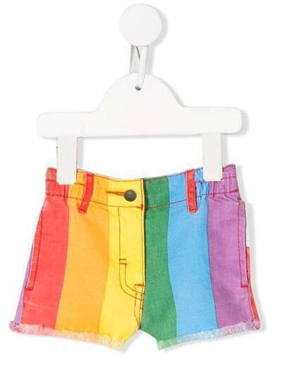 Stella McCartney Kids шорты в разноцветную полоску 589717SOKA5