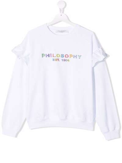 Philosophy Di Lorenzo Serafini Kids толстовка с оборками и логотипом