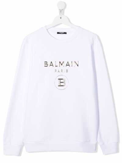 Balmain Kids толстовка с логотипом