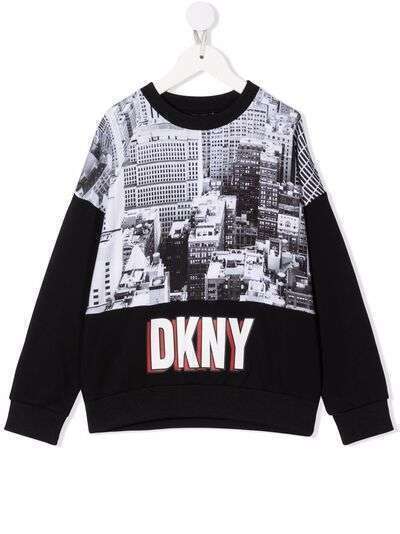 Dkny Kids толстовка с фотопринтом