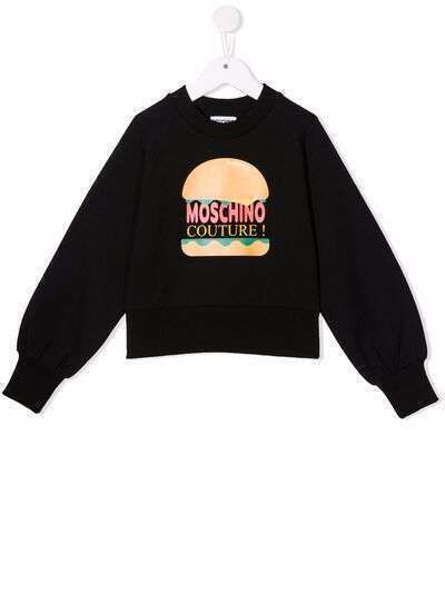 Moschino Kids свитер с принтом