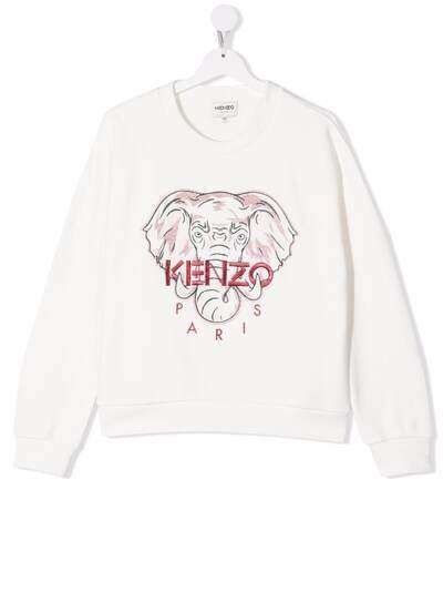 Kenzo Kids толстовка с вышитым логотипом