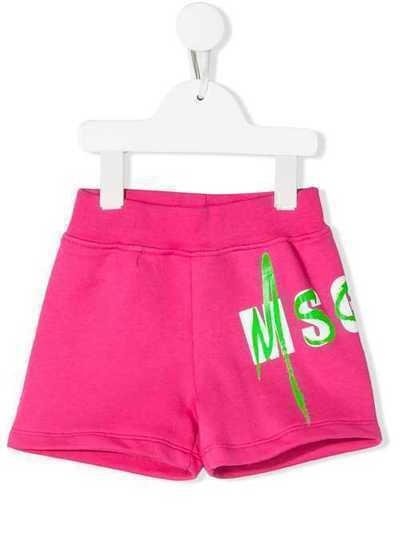 Msgm Kids спортивные шорты с логотипом 23933