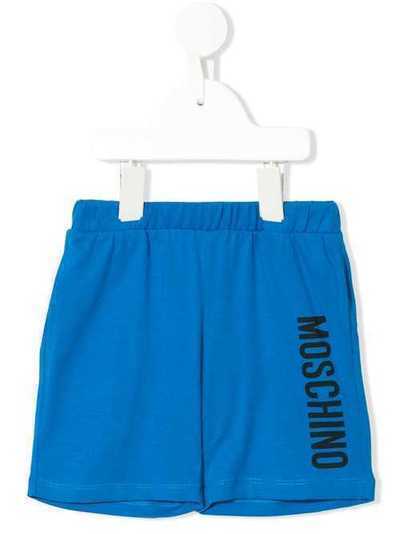 Moschino Kids шорты с логотипом и эластичным поясом MMP02YLAA02