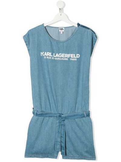 Karl Lagerfeld Kids logo print playsuit Z14118Z04