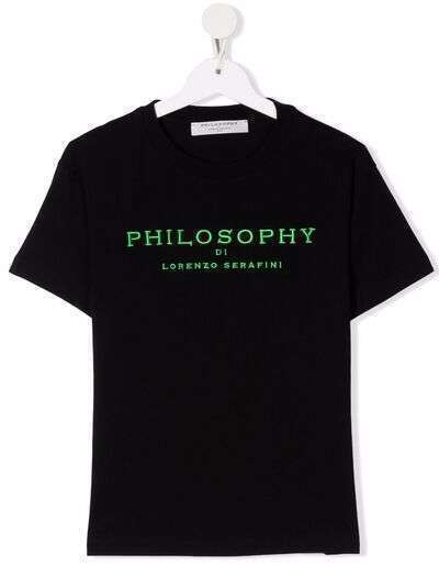 Philosophy Di Lorenzo Serafini Kids футболка с вышитым логотипом