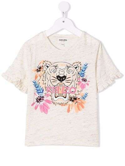 Kenzo Kids футболка с логотипом Tiger