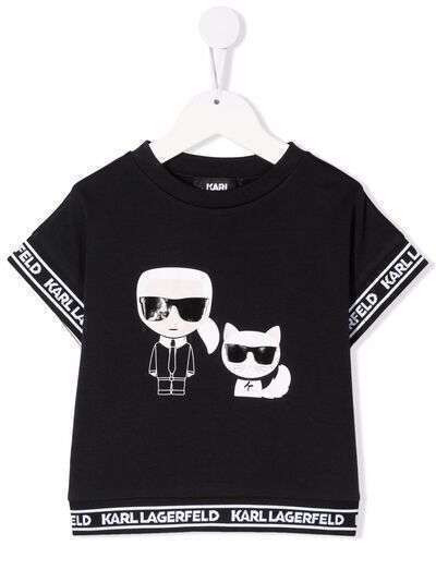 Karl Lagerfeld Kids футболка с логотипом