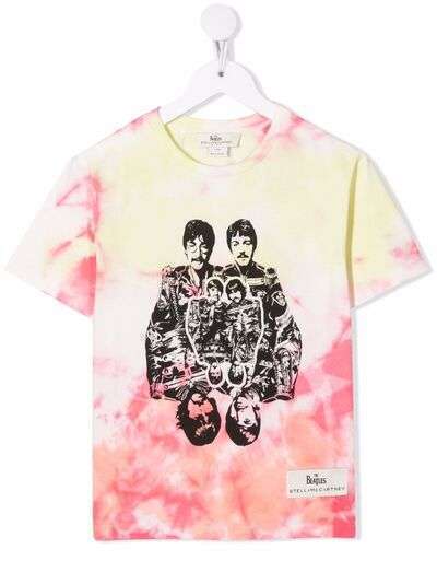 Stella McCartney Kids футболка с принтом тай-дай