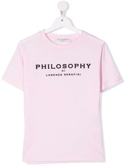 Philosophy Di Lorenzo Serafini Kids футболка с вышитым логотипом