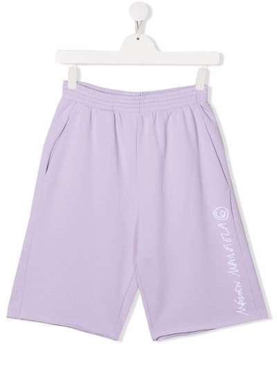 MM6 Maison Margiela Kids спортивные шорты с логотипом