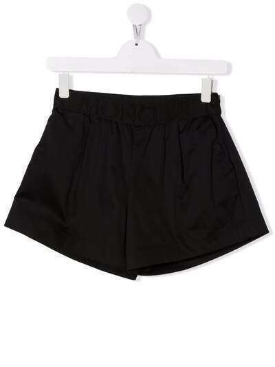 Moncler Enfant TEEN logo-waist cotton shorts