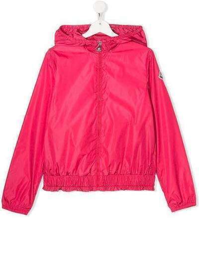 Moncler Kids куртка с капюшоном и оборками F19541A7201054155