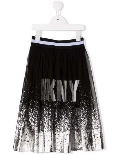 Dkny Kids юбка с тюлем и логотипом