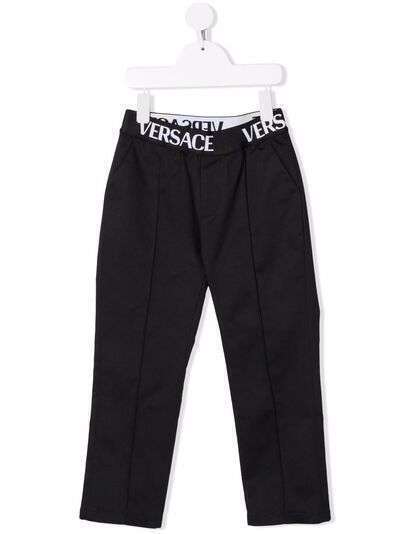 Versace Kids брюки с логотипом
