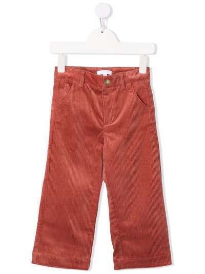 Chloé Kids вельветовые брюки прямого кроя