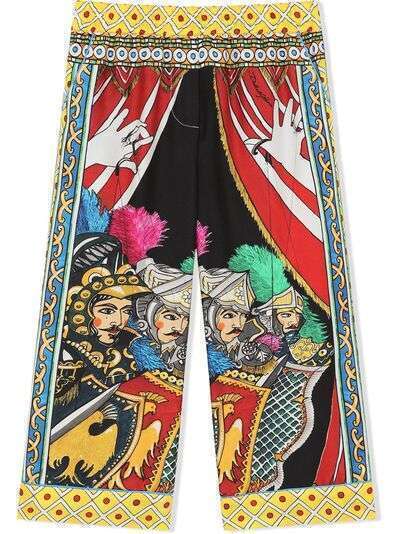 Dolce & Gabbana Kids брюки с графичным принтом
