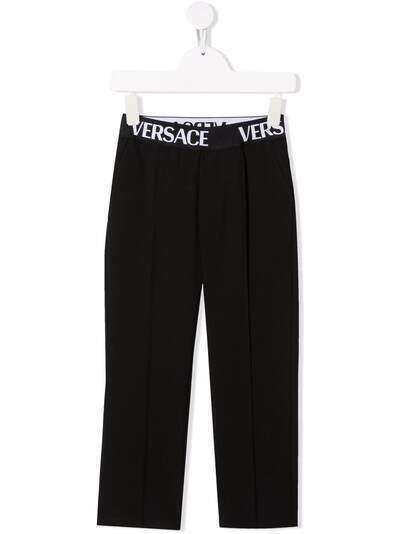 Versace Kids брюки с логотипом Medusa