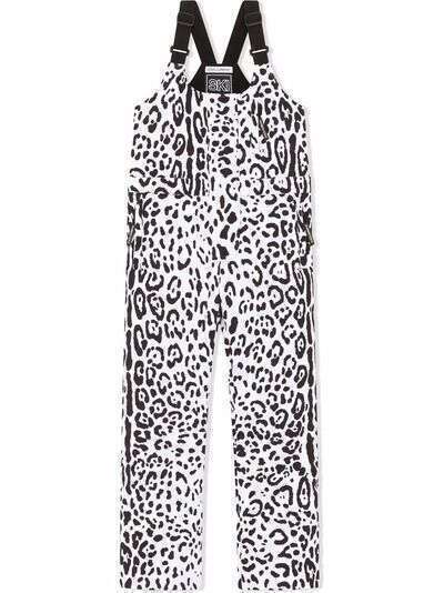 Dolce & Gabbana Kids дутые брюки с леопардовым принтом