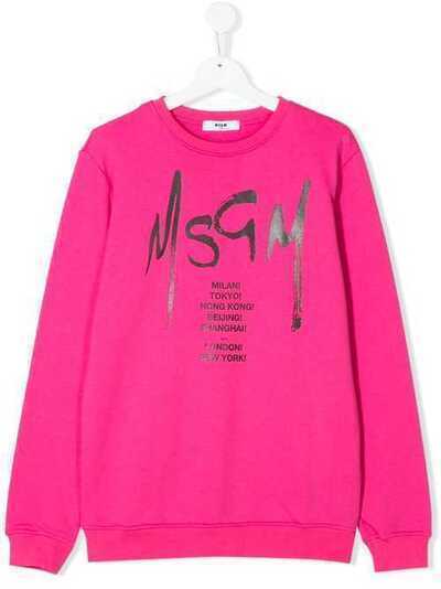 Msgm Kids свитер с логотипом 022082T
