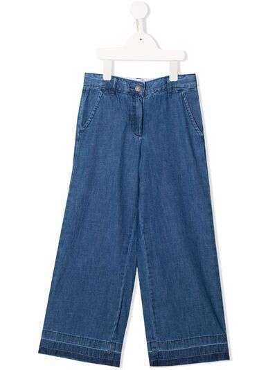 Stella McCartney Kids широкие джинсы с завышенной талией