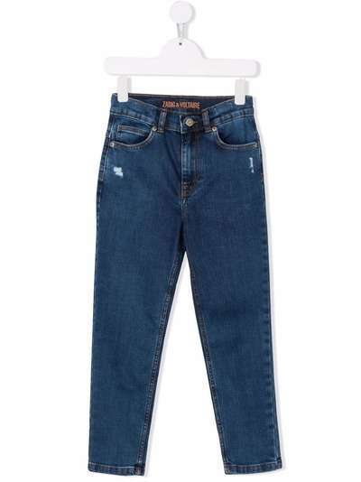 Zadig & Voltaire Kids джинсы скинни Megan средней посадки