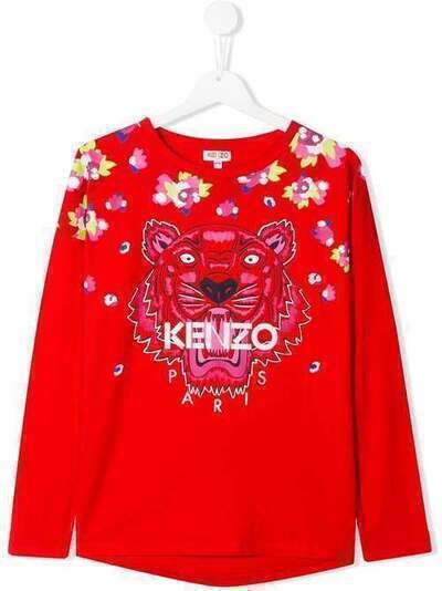Kenzo Kids толстовка с вышивкой Tiger KP1019838