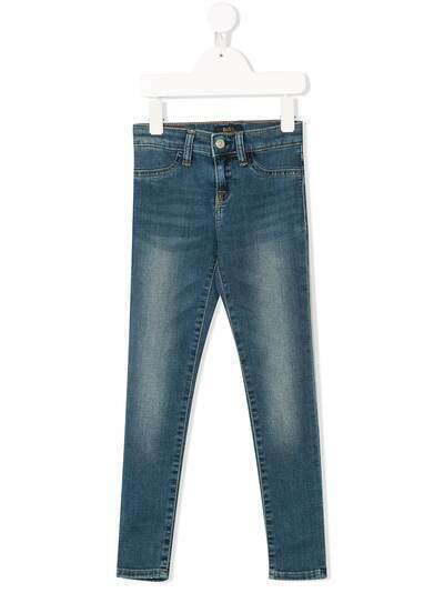 Ralph Lauren Kids джинсы скинни с выцветшим эффектом