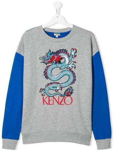 Kenzo Kids толстовка с вышивкой KQ15558