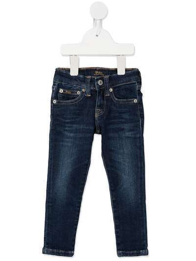 Ralph Lauren Kids джинсы скинни с эффектом потертости