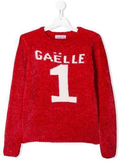Gaelle Paris Kids фактурный свитер с логотипом 2741W0013