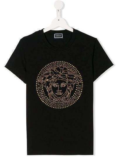 Young Versace декорированная футболка YC000278YA000192