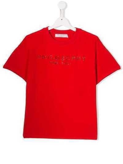 Philosophy Di Lorenzo Serafini Kids футболка с декорированным логотипом PJTS13JE95BUH001