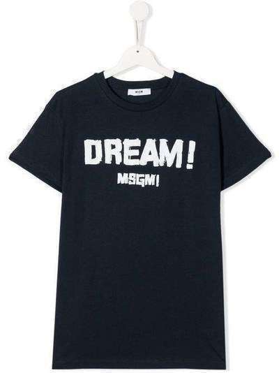 Msgm Kids футболка с надписью Dream! футболка с надписью Dream! 22615