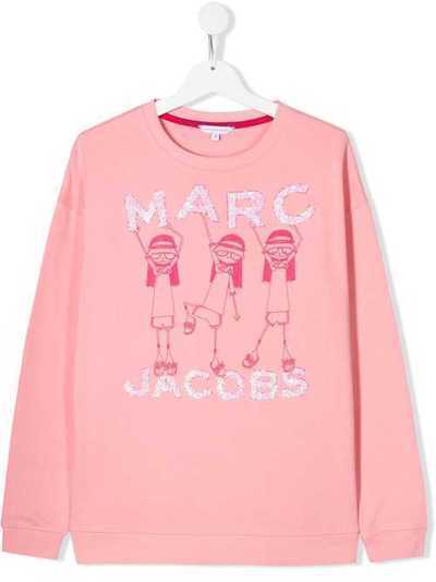 Little Marc Jacobs толстовка с декорированным логотипом W15482T