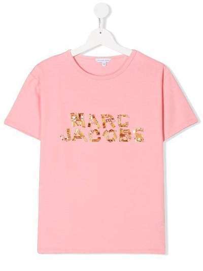 Little Marc Jacobs футболка с логотипом из бисера W15500480