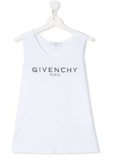 Givenchy Kids топ без рукавов с логотипом H1514710B