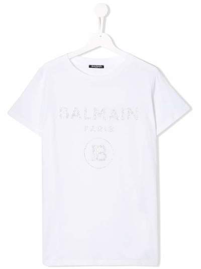 Balmain Kids футболка с логотипом 6L8071LX160100AG