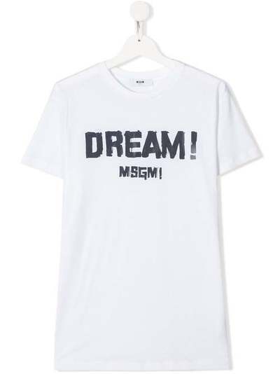 Msgm Kids футболка с надписью Dream! футболка с надписью Dream! 022615T