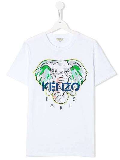 Kenzo Kids футболка с принтом KQ10618T