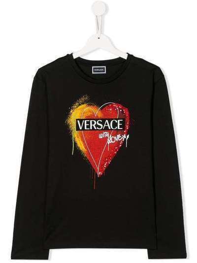 Young Versace футболка с логотипом YC000149YA00270