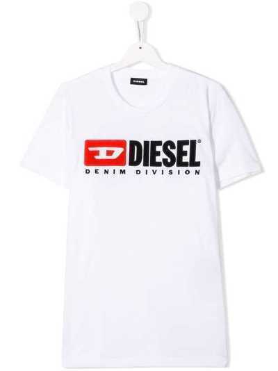 Diesel Kids футболка с вышитым логотипом 00J47V00YI9