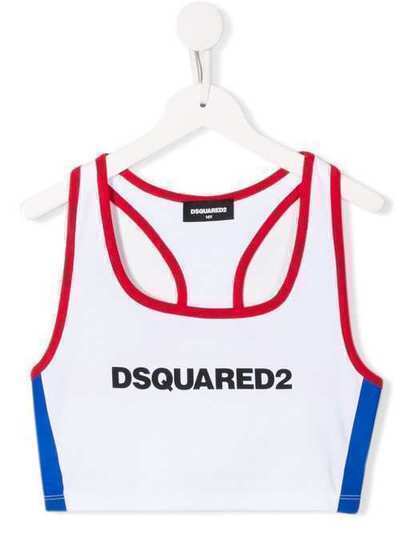Dsquared2 Kids топ без рукавов с логотипом DQ03ZNTD00XN