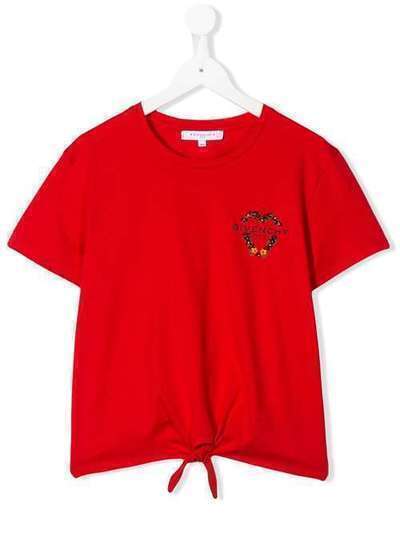 Givenchy Kids футболка с короткими рукавами и узлом H15156991