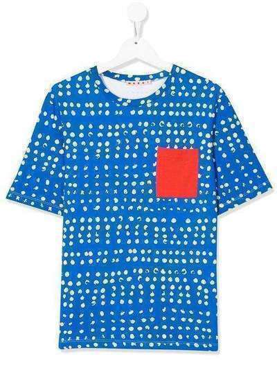 Marni Kids футболка с нагрудным карманом M002MYM00HX