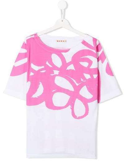 Marni Kids футболка с графичным принтом M002MQMT130FT