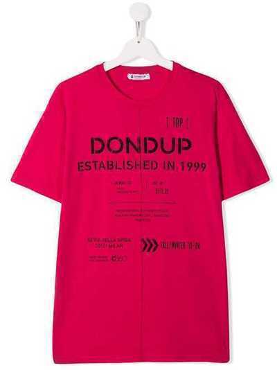 Dondup Kids футболка с логотипом BS128JY0004BW68BD